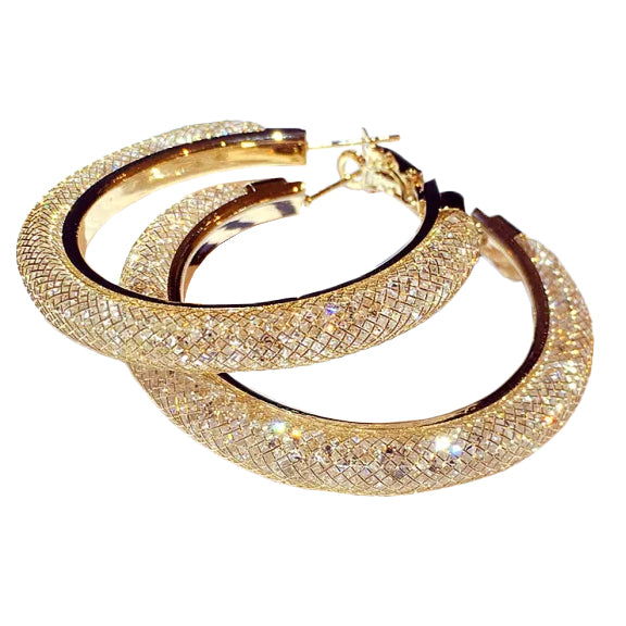 Krystal Hoop Earrings