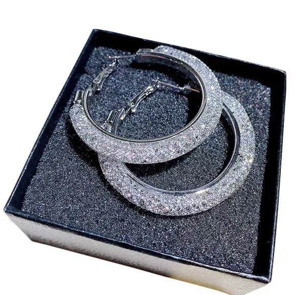 Krystal Hoop Earrings