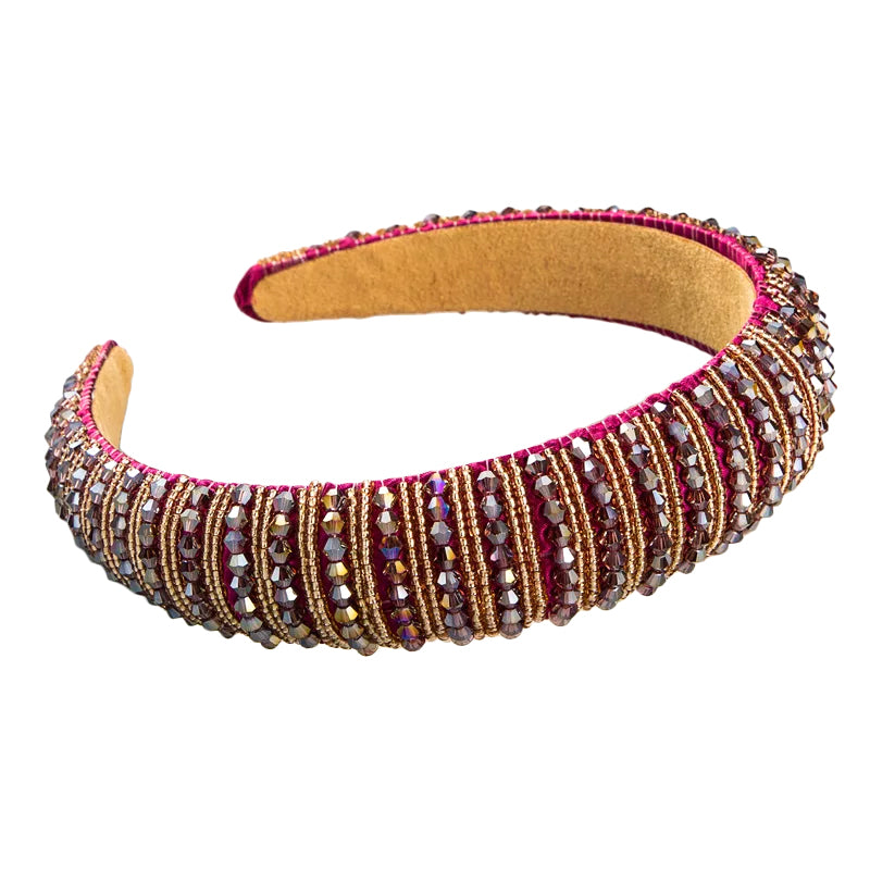 Beaded Bling Diamond Headband