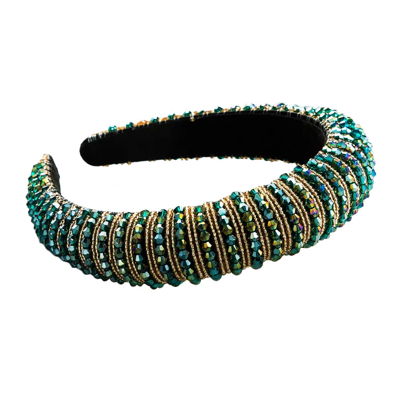Beaded Bling Diamond Headband