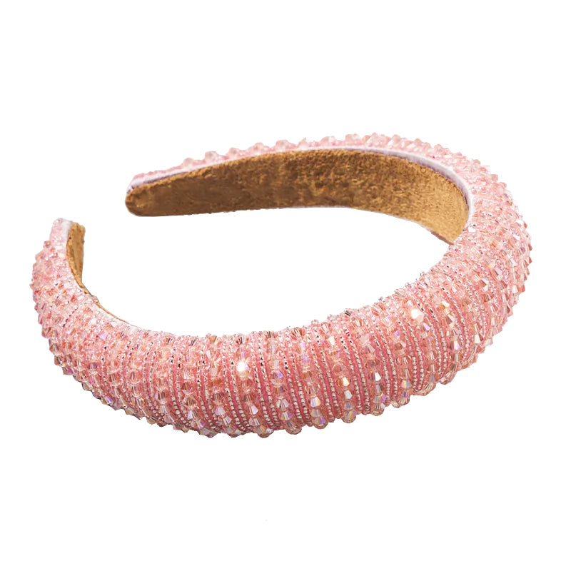 Beaded Bling Diamond Headband