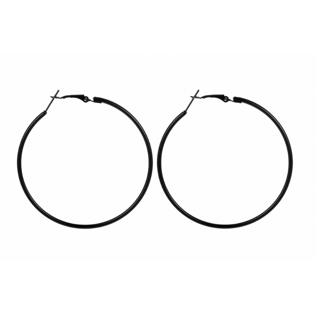 Frozen Color Riddle Hoop Earrings
