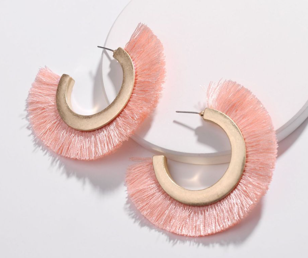 Kiara Fringe Hoop Earrings