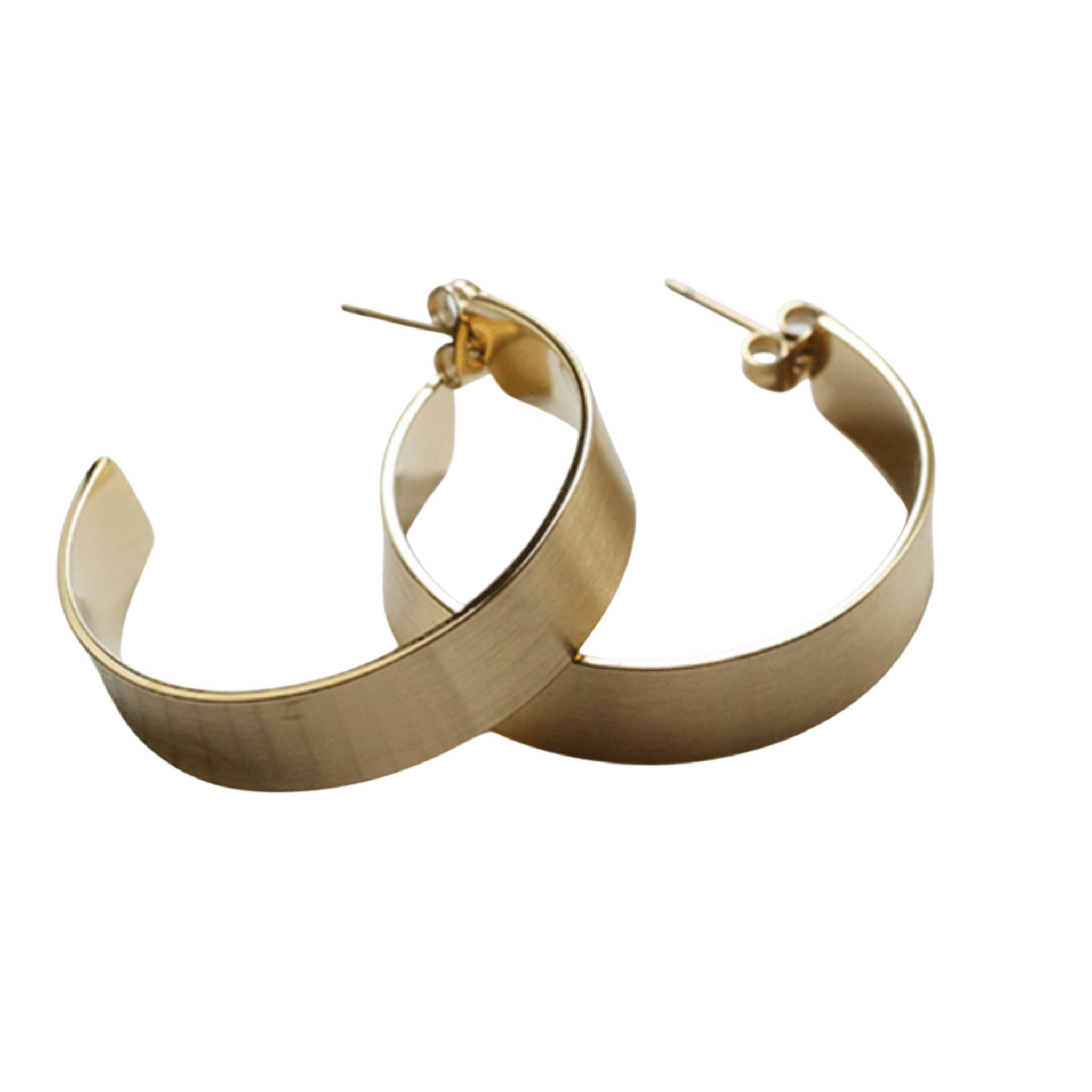 Proud Wish 18K Gold Plated Hoop Earrings