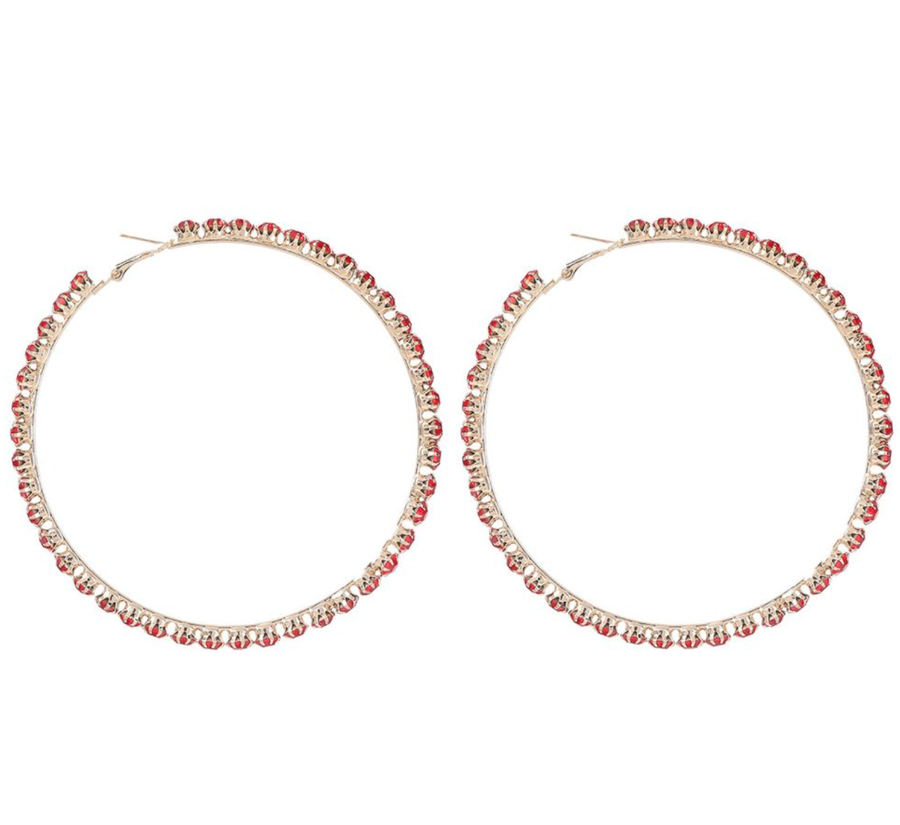 The Royal Dream Crystal Hoop Earrings