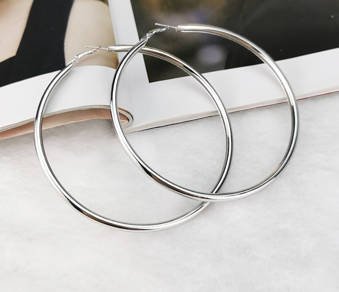 Gentle Touch Big Hoop Earrings