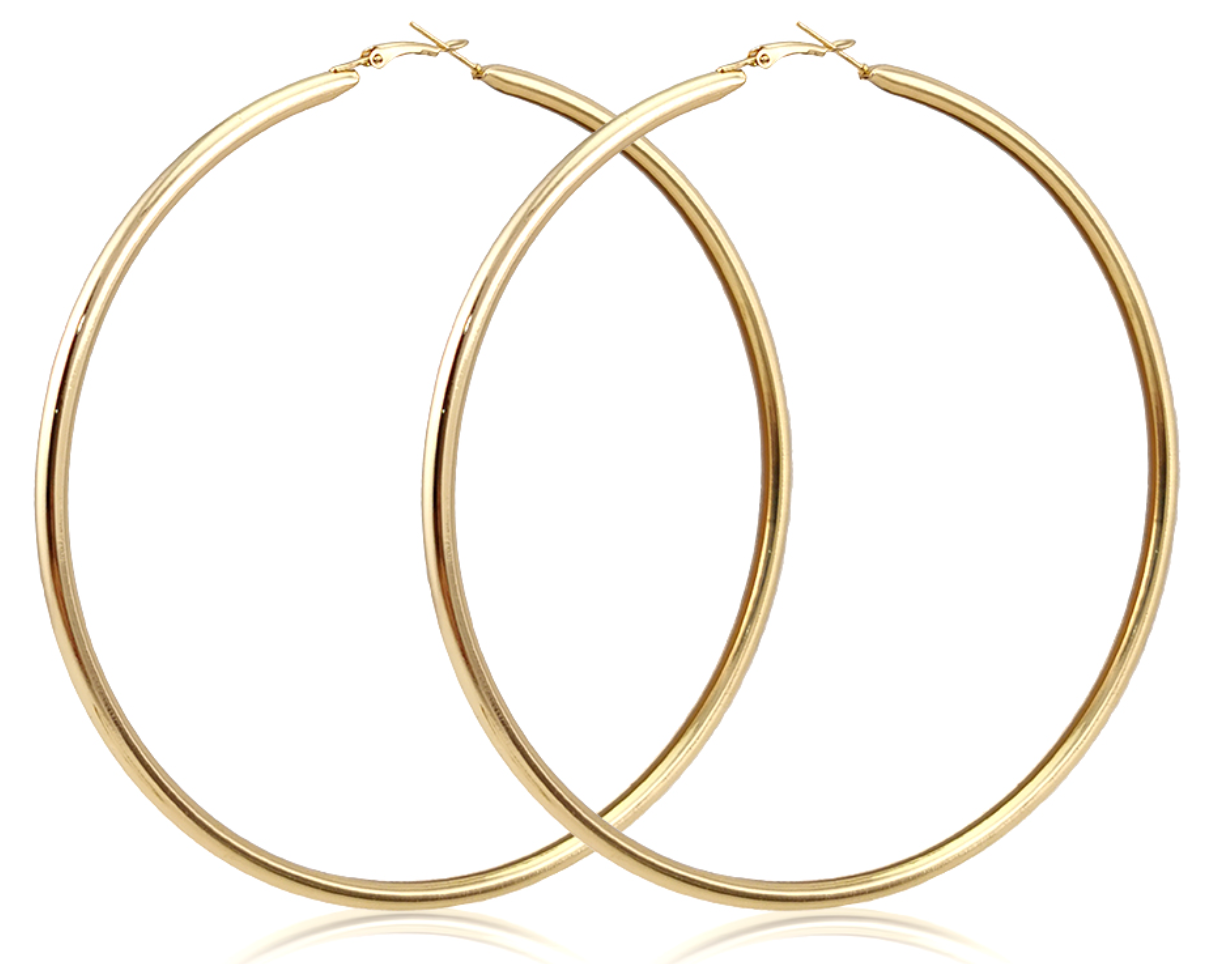 Gentle Touch Big Hoop Earrings