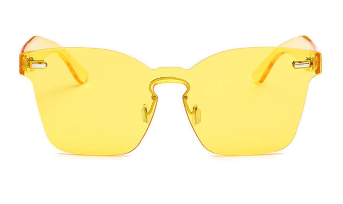 Yellow Dreams Square Sunglasses